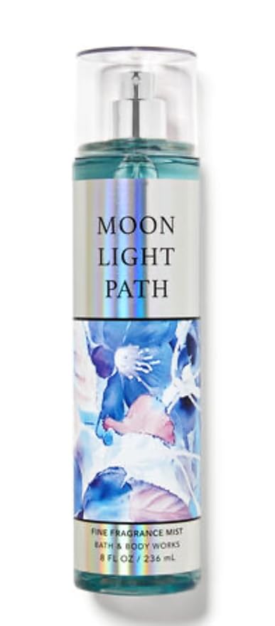 White Barn - Bath and Body Works - Gift Set 2 Piece Bundle - with Gift Bag HELLO GORGEOUS (Moonlight Path)