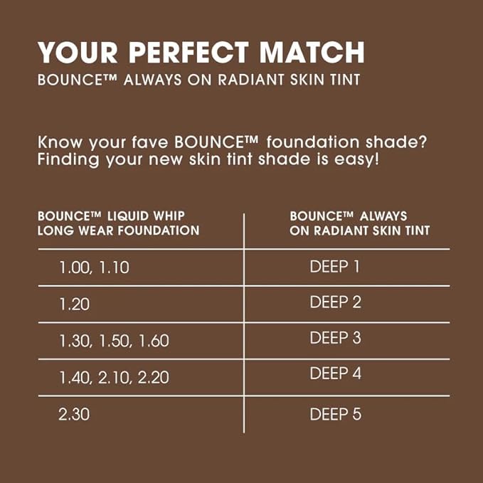 Beautyblender 12-Hour Always on Radiant Skin Tint, Breathable Serum Foundation Stays Put for All Day Long Wear, Infused with Hyaluronic Acid & Niacinamide, Deep 2