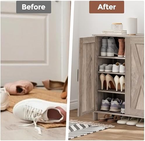 Homleke Farmhouse Shoe Cabinet - Image 5