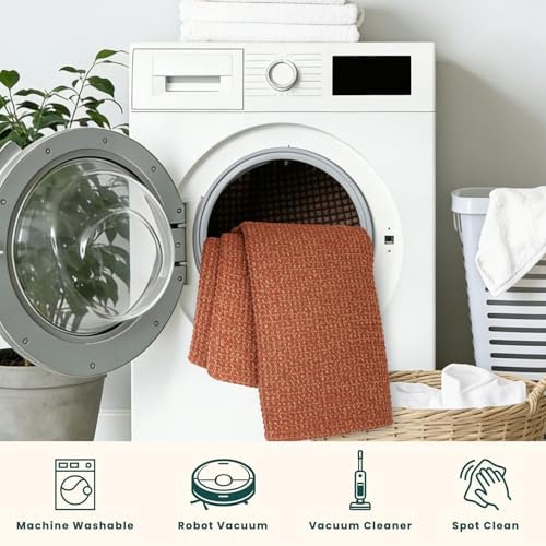 KOZYFLY Woven 2x5 Entry Runner Rug, Washable Runners - Image 6