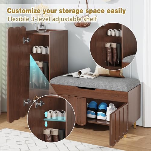 3More L-Shaped Entryway Shoe Bench - Image 5