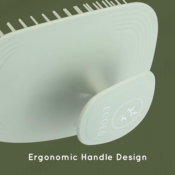 Scalp Massager Shampoo Brush,Scalp Scrubber for Dandruff Removal, Scalp Care Hair Brush Wet & Dry detangler for Men and Women.Suitable for Short Medium Hair(Green)