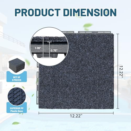 Interlocking Deck Tiles Outdoor Waterproof, Composite Patio Flooring - Image 6