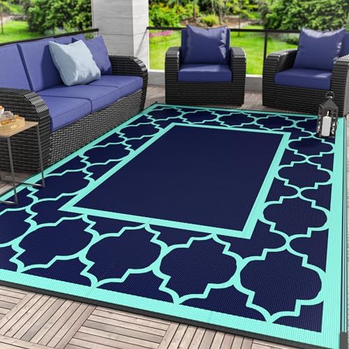 GENIMO Outdoor Rug, Waterproof Plastic Rugs by GENIMO