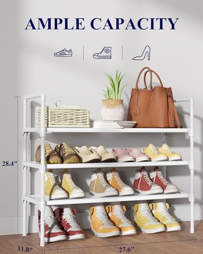 Kitsure Shoe Rack for Closet, Shoe Organizer, 27.6" Wide - Image 2
