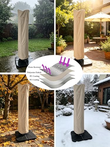 Patio Umbrella Cover for 9'-13' Offset/Cantilever Umbrellas - Image 6