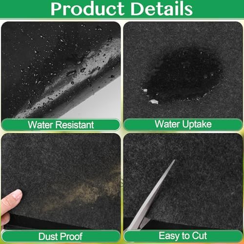 ToLanbbt Outdoor Storage Shed Floor Mat, 6.2 x 5 FT Waterproof Carport Mat - Image 5