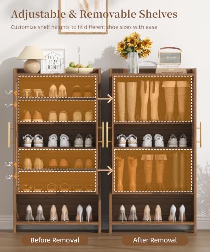 Keehusux Rattan Shoe Cabinet - Image 4