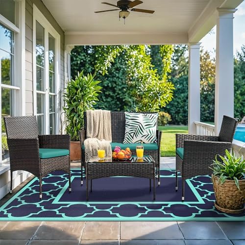 GENIMO Outdoor Rug, Waterproof Plastic Rugs - Image 2