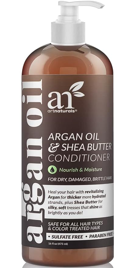 Artnaturals Argan Oil Hair Conditioner - (16 Fl Oz / 473ml) - Sulfate Free - Treatment for Damaged and Dry Hair - For All Hair Types - Safe for Color Treated Hair