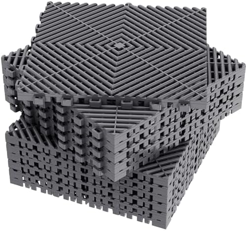 Jocoevol 12-Pcs Interlocking Tile, Non-Slip Heavy-Duty Polypropylene Splicing by JOCOEVOL