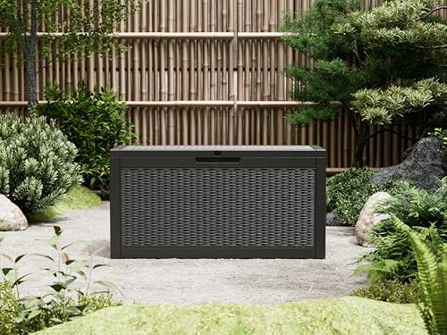 Outdoor Storage Box, Resin Deck Boxes Indoor and outdoor, Waterproof Storage - Image 6