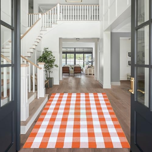 Buffalo Plaid Outdoor Rugs, Layering Rug - Image 3