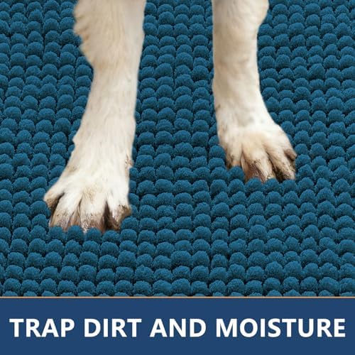 Smiry Dog Door Mat for Muddy Paws 36x24, Absorbent Low-Profile Doormats - Image 4