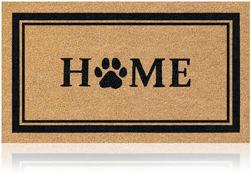 Coir Welcome Mat, Home Dog Classic, 17x29 in by AmaruDoorMats