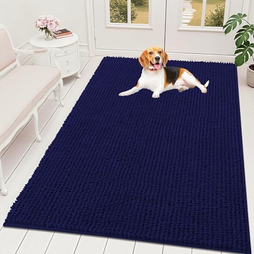 OLANLY Dog Door Mat for Muddy Paws 70x46, Extra Absorbent Chenille Mud Mat by OLANLY