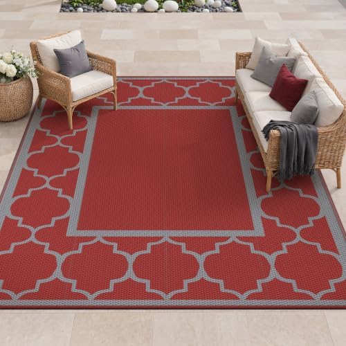 GENIMO Outdoor Rug, Waterproof Plastic Rugs by GENIMO