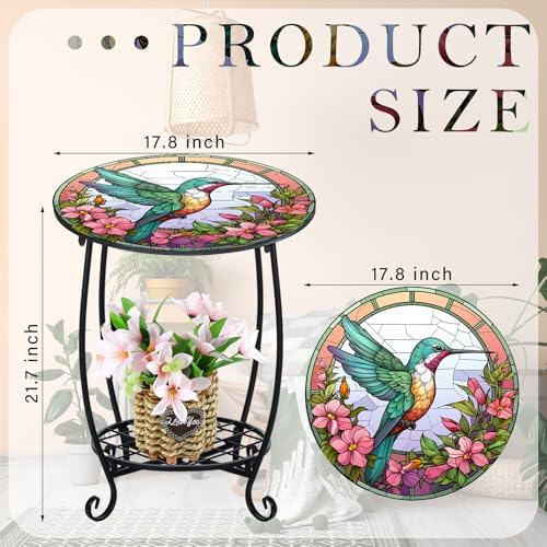 Cinnvoice Outdoor Side Table Small End Patio Porch Table - Image 3