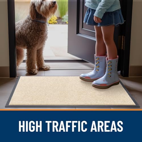 OLANLY 2-Pack Front Door Mats 59x23, Waterproof Heavy-Duty Doormats - Image 7