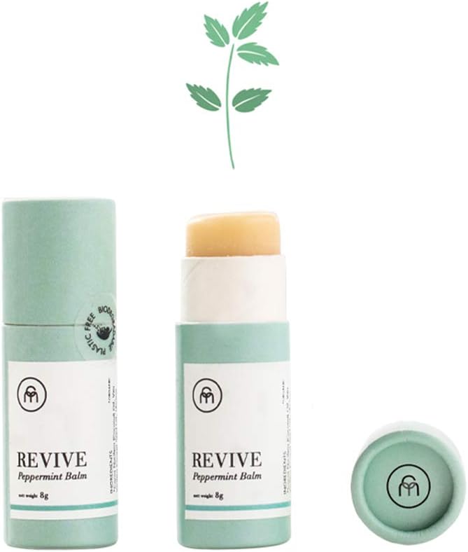 Coconut Matter Mood Lip Balm – Handmade Vegan Coconut Oil Lip Balm with Peppermint Scent - Hydrating Lip Balm with Natural Coconut Oil, REVIVE