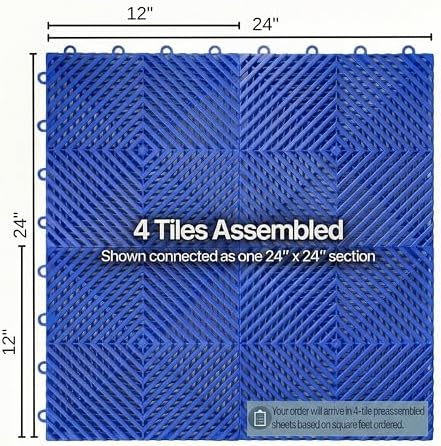 Nitro Tiles Vented by FlooringInc 12" x 12" Interlocking Garage Floor Tiles - Image 5