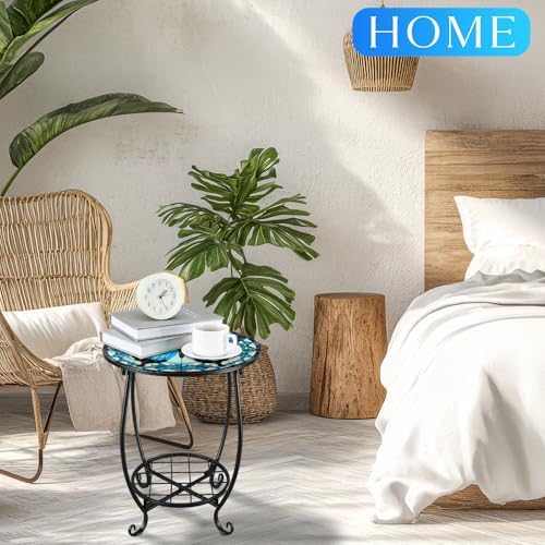 Cinnvoice Outdoor Side Table Small End Patio Porch Table - Image 4