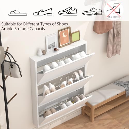 GREATMEET Slim Wall Mounted Metal Storage Cabinet - Image 5