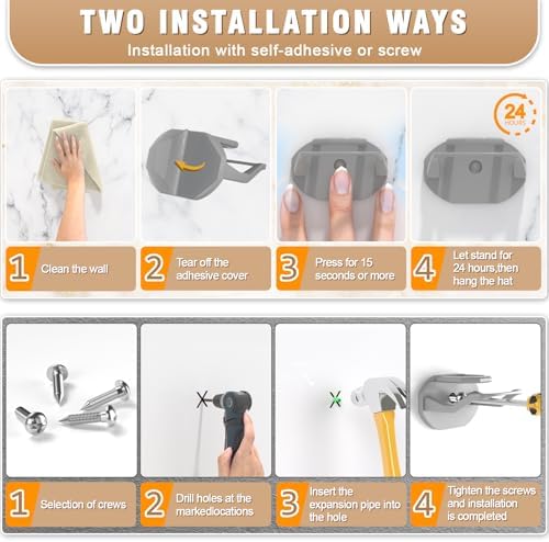 Niunuerga 36 Pack Adhesive Hat Hooks - Image 6