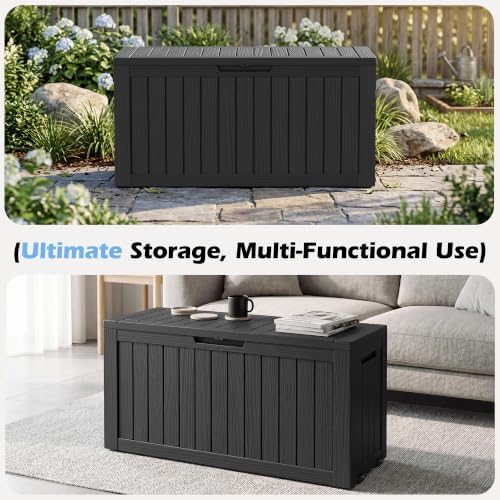 Outdoor Storage Box Waterproof, 82 Gallon Deck Box - Image 6