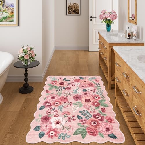 DUKINO 3x4 Rug, Non Slip Floral Washable Area Rug - Image 3