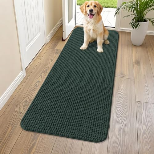 Smiry Dog Door Mat for Muddy Paws 59x24, Absorbent Low-Profile Doormats by Smiry