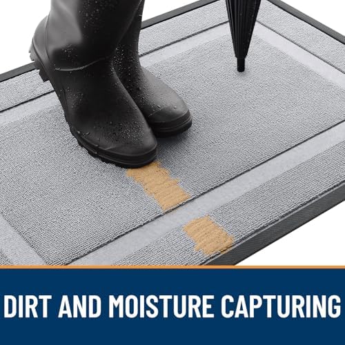 OLANLY Front Door Mat Outside 71x23, All-Season Heavy-Duty Rubber Doormat - Image 4