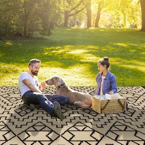 SAND MINE Reversible Mats, Plastic Straw Rug, Modern Area Rug, Large Floor Mat - Image 7