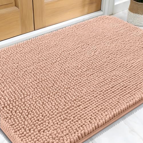 OLANLY Dog Door Mat for Muddy Paws 32x20, Super Absorbent Chenille Mud Mat by OLANLY