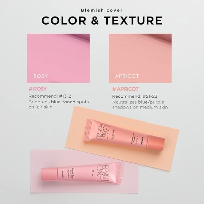 Hanskin Apricot Blemish Cover, Dark Circle Cover, Full Coverage Color Correcting Concealer [Apricot/12g]