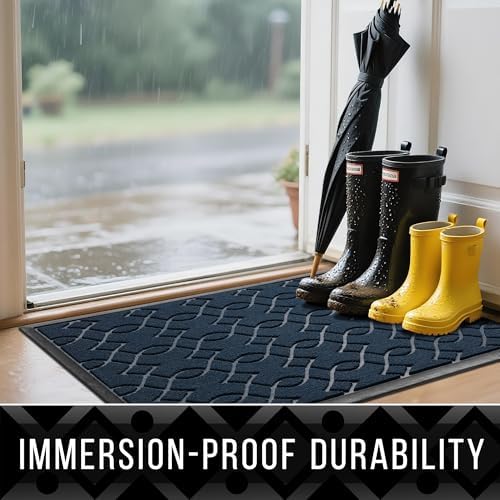 Yimobra Large Door Mat 36x24, All-Season Waterproof Outdoor Doormat - Image 4