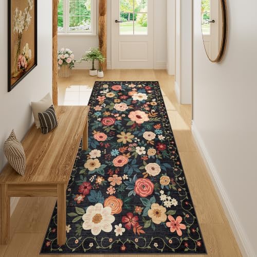 DUKINO 3x7 Kitchen Runner Rug, Washable Rug by DUKINO