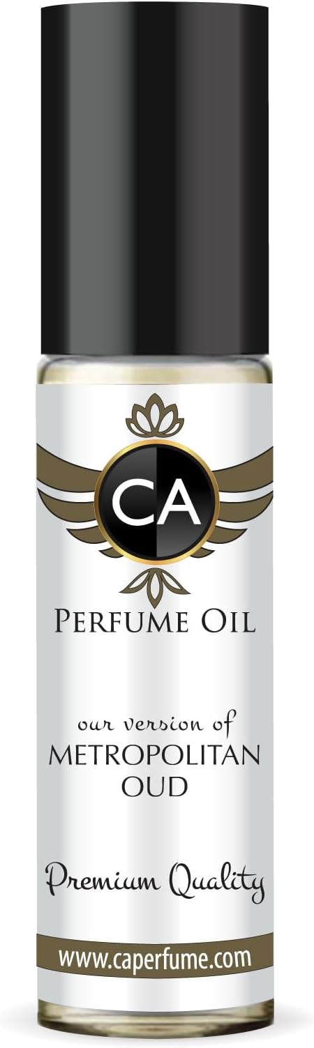CA Perfume Impression of Metropolitan Oud For Women & Men Fragrance Body Oil Dupes Alcohol-Free Roll-On 0.3 Fl Oz/10ml