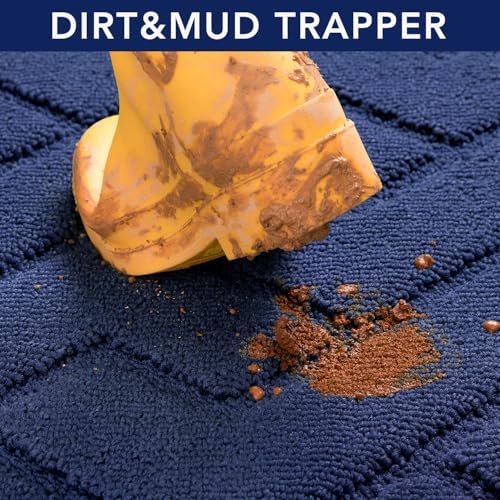 hicorfe Dirt Trapper Indoor Doormat, Non Slip Backing Washable Door Mats - Image 5