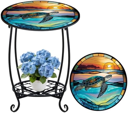 Cinnvoice Outdoor Side Table Small End Patio Porch Table by QinYee