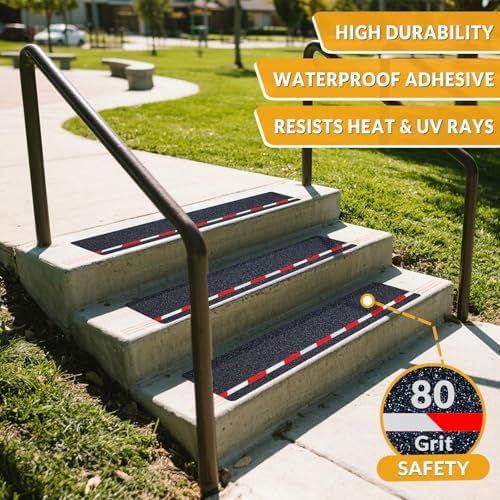 LifeGrip Reflective Anti Slip Stair Treads 8"x32" 10-Pack - Image 4