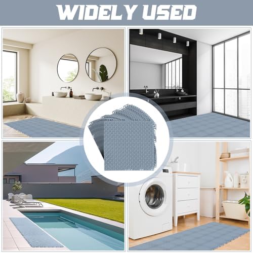 Huwena 100 Pack Drainage Mats Interlocking Tiles 10" x 10" Rubber Floor Tiles - Image 5