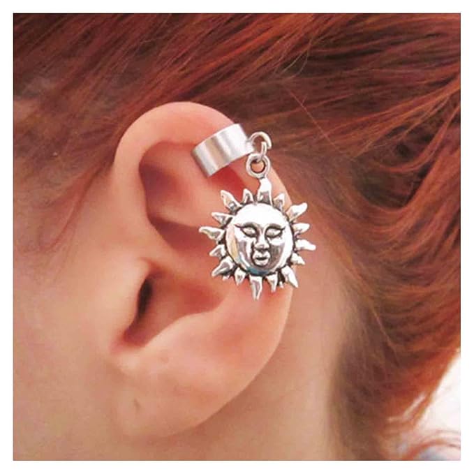 Vintage Elephant Ear Cuff Earrings Non Pierced Cuff Earrings Helix Clip Cuff Earrings Silver Cartilage Earrings Jewelry for Women and Girls