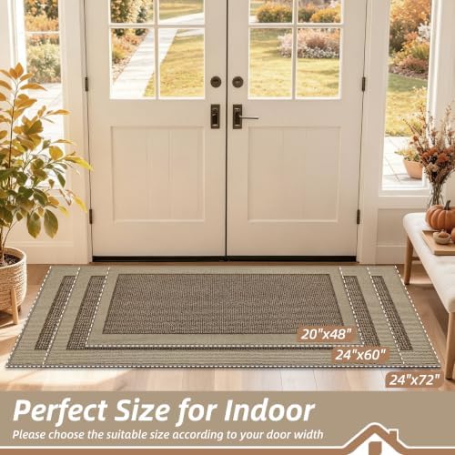 BEQHAUSE Indoor Door Mat 20" x 48", Dirt Trapper Door Mats - Image 2