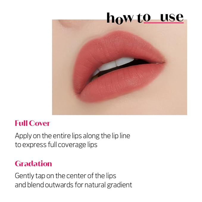 ETUDE Fixing Tint #19 Coral Breeze (4g) | Long Lasting High Pigmented Liquid Lipstick | Waterproof Lightweight Matte Finish Lip Stain | Full Coverage | Korean Makeup, Kbeauty