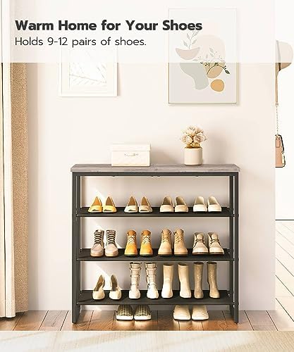 HOOBRO Shoe Rack, 4 Tier Shoe Storage Organizer - Image 5