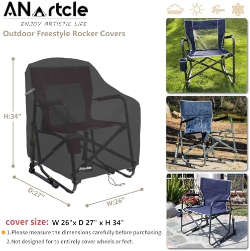 ANartcle Rocking Chair Covers for GCI Outdoor 37072 Chair, Freestyle Rocker - Image 3