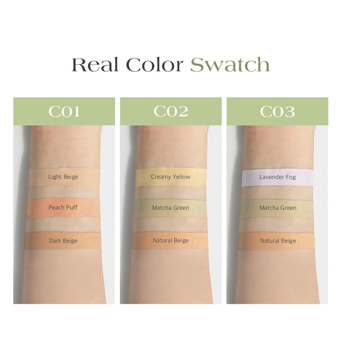 Dr.Althea Dear.A Perfect Cover Concealer Palette C01 - Vegan Fomula, Conceal, Cover, Correct, Contour, Highlight, Multi concealer balette, Finger puff included (C01)