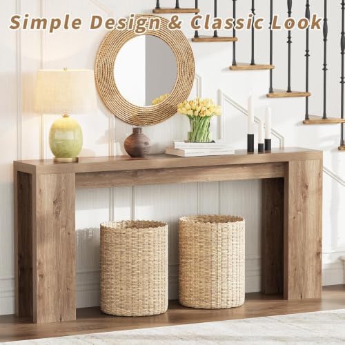 karlott 70.9" Extra Long Console Table, Farmhouse Entryway Table - Image 5