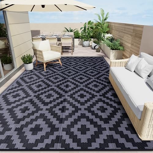 OLANLY Outdoor Rug 8x10 ft Waterproof Reversible Mat by OLANLY